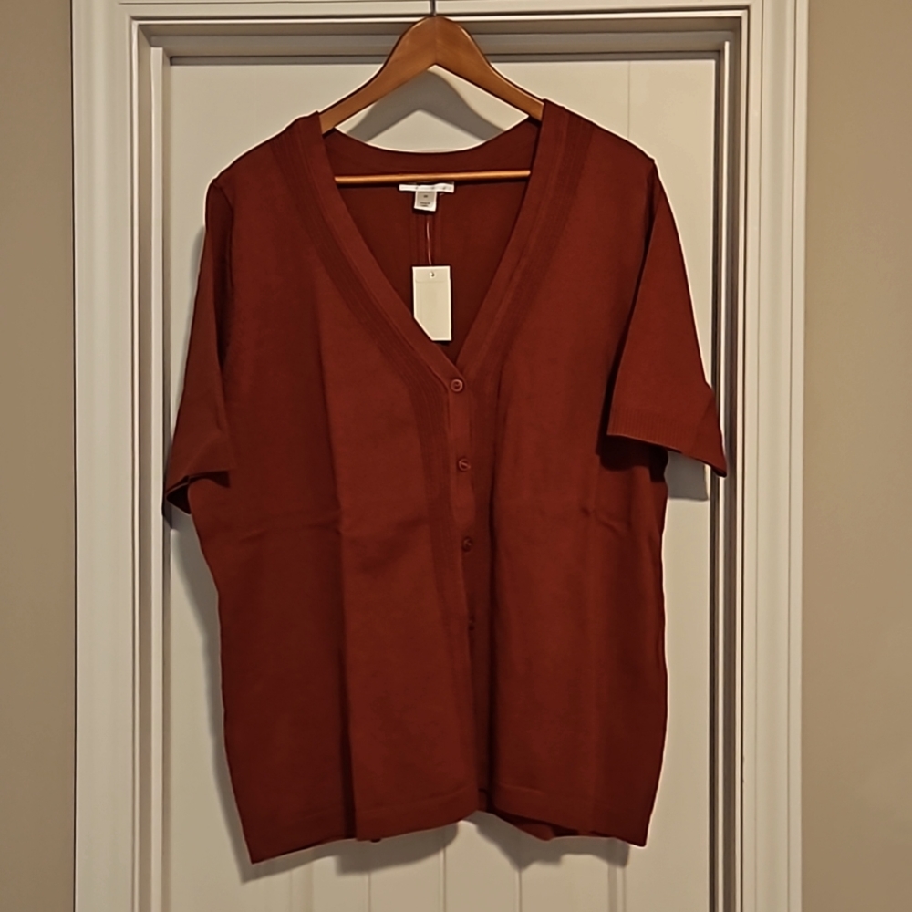 CJ Banks SS cardigan